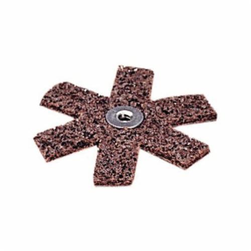 Scotch-Brite 7100069850 Eyelet Abrasive Star, 4-1/2 in Dia Star, Very Fine Grade, Aluminum Oxide Abrasive - Non-Woven Abrasive Sanding Stars