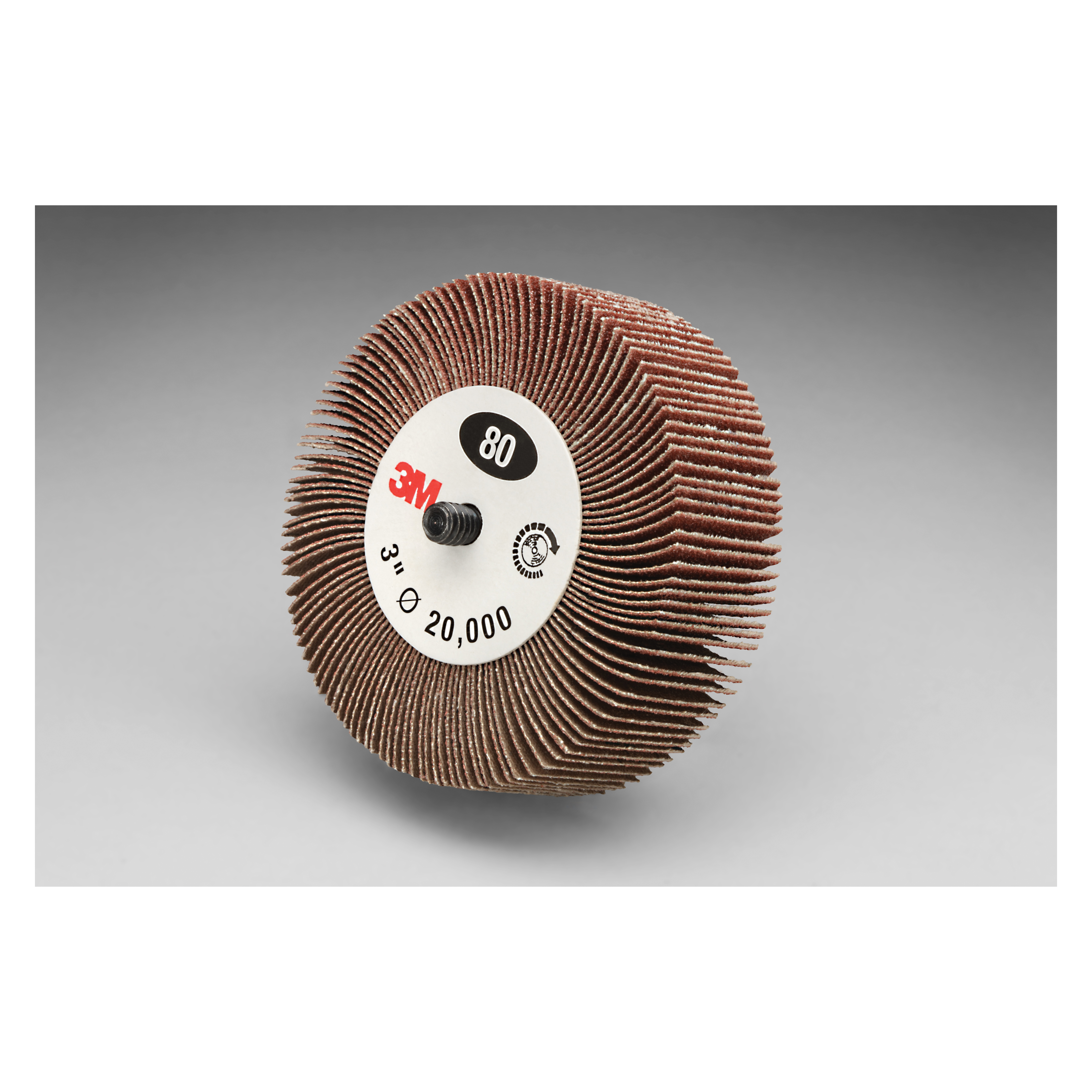 3M 7100176128 Type 84 Unmounted Flap Wheel, 3 in Dia Wheel, 1 in W Face, 60 Grit, Medium Grade, Aluminum Oxide Abrasive - Coated Abrasive Flap Wheels