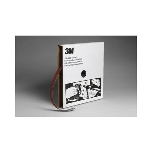 3M 7000118515 314D Utility Cloth Roll, 50 yd L Roll x 1 in W Roll, 60 Grit, Medium Grade, Aluminum Oxide Abrasive, Cloth Backing - Coated Abrasive Rolls