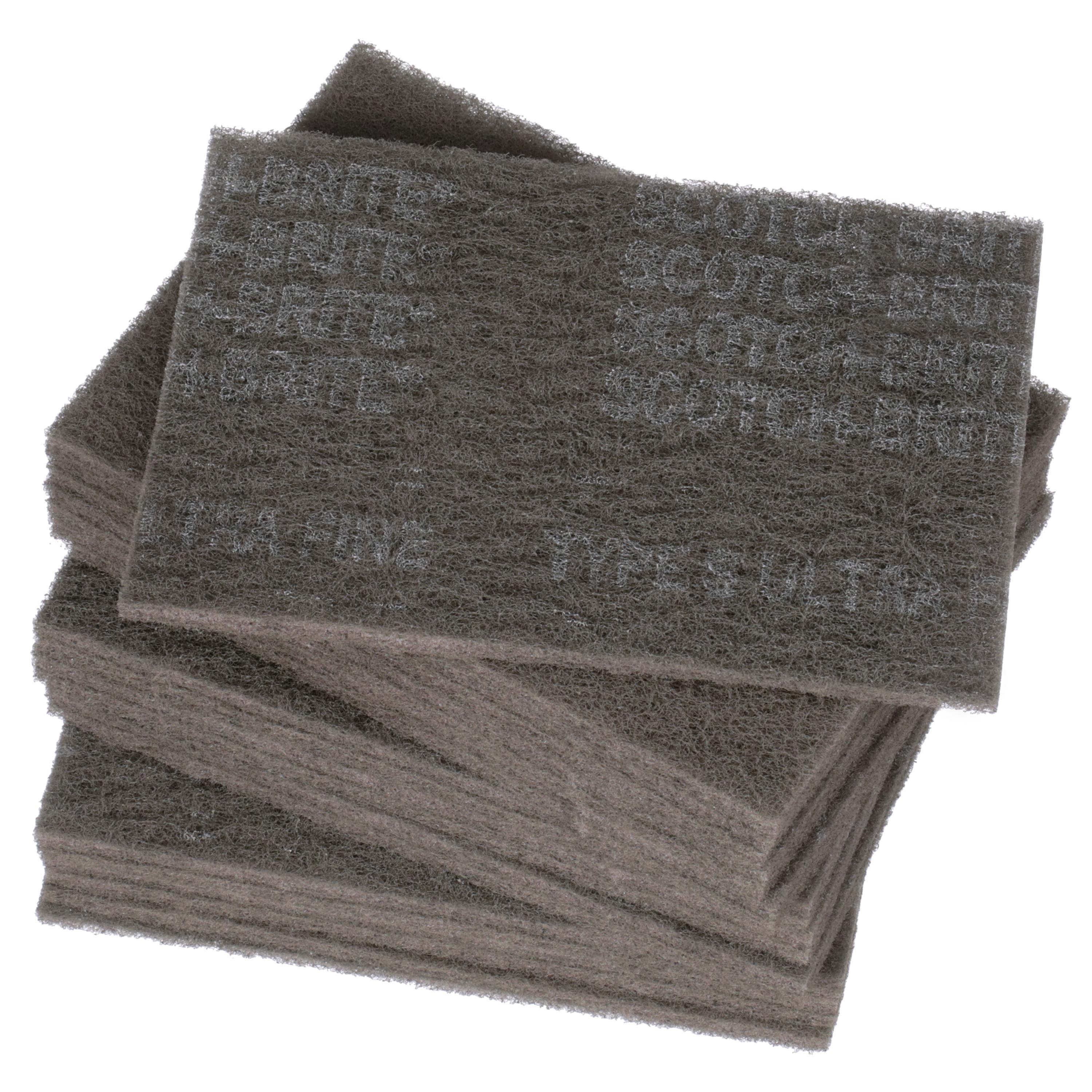 3M 7100089226 7448 Pad, 9 in L, 6 in W W/Dia, Ultra Fine Grade, Silicon Carbide Abrasive - Hand Pads