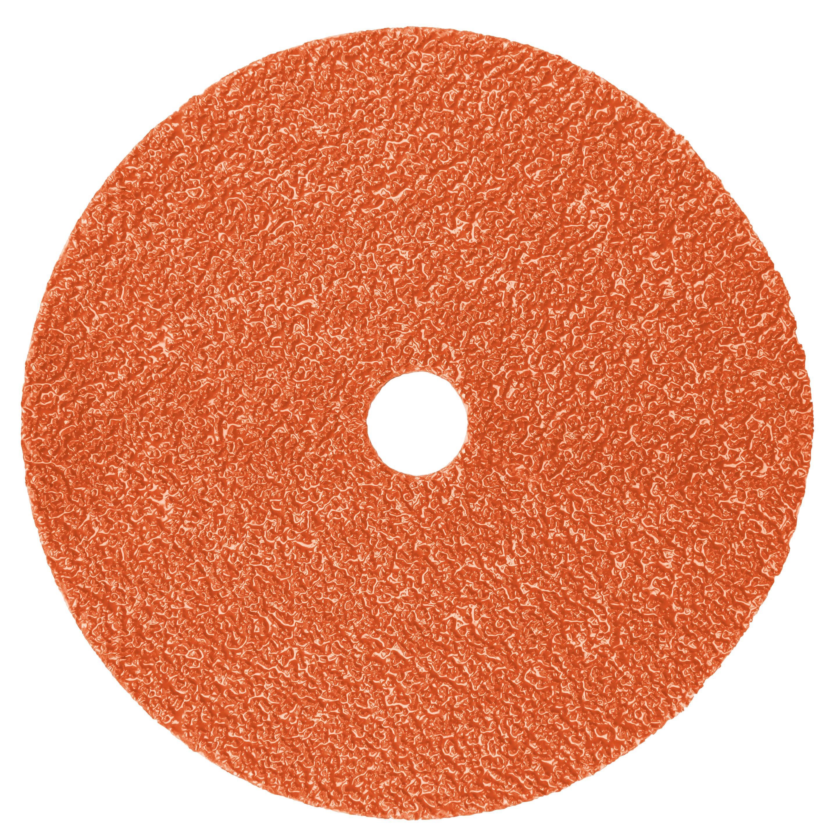 3M 7100099294 Close Coated Fibre Disc, 7 in Dia Disc, 7/8 in Center Hole, 60+ Grit, Ceramic Abrasive, Arbor Attachment - Coated Abrasive Fiber Discs