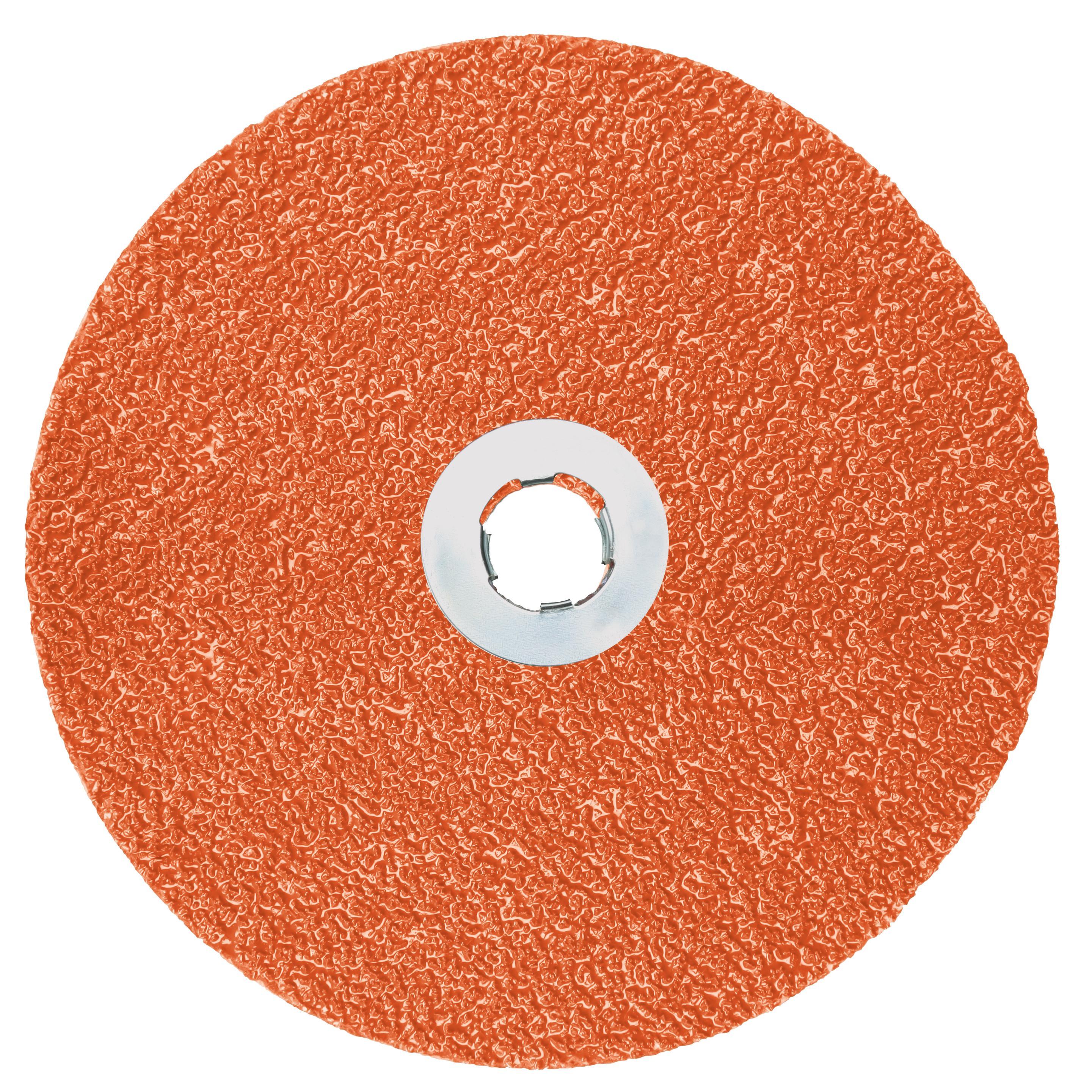 3M 7100099292 Close Coated Fibre Disc, 5 in Dia Disc, 36+ Grit, Ceramic Abrasive, Quick-Change Type TN Attachment - Coated Abrasive Fiber Discs