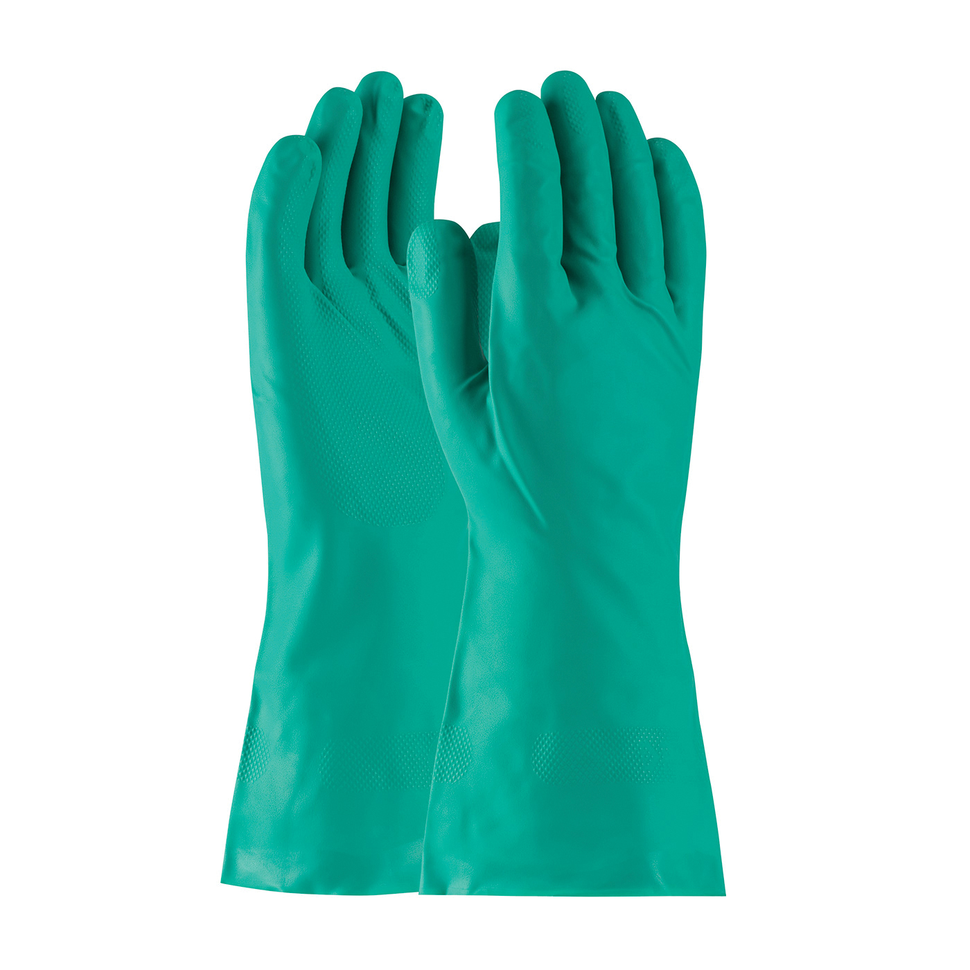 Assurance 50-N140G/XL Medium Weight Chemical-Resistant Gloves, XL, Ambidextrous Hand, Nitrile, Green, Unlined Lining, 13 in L, Resists: Abrasion, Cut, Chemical, Puncture and Tear, Unsupported Support, Straight Cuff, 15 mil THK - Chemical Resistant Gloves