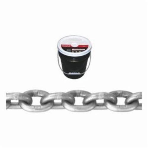 Campbell T0181523 System 4 Welded High Test Chain, Single Loop/Straight Link, 5/16 in Trade, 43 Grade, 100 ft L, 3900 lb Load - Chains