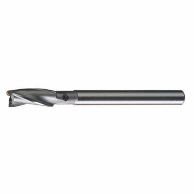 Cleveland C46437 879 Short Spot Facer Straight Shank Interchangeable Pilot Counterbore, 11/16 in Dia Bore, 1/2 in Dia Shank, 5-1/8 in OAL, 3 Flutes, HSS, Pilot Shank Diameter Compatibility: 3/16 in - Interchangeable Pilot Counterbores