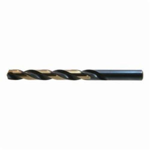 Drillco 400N110 Heavy Duty Jobber Length Drill Bit, 5/32 in Drill - Fraction, 0.1562 in Drill - Decimal Inch, 135 deg Point, M-7N Molybdenum HSS, Black/Gold Oxide - Jobber Length Drill Bits