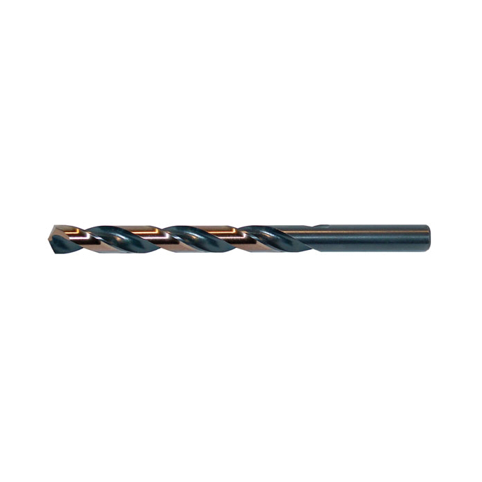 Drillco 800A0800 Heavy Duty Jobber Length Drill Bit, 8 mm Drill - Metric, 0.315 in Drill - Decimal Inch, 135 deg Point, HSS, Black/Gold - Jobber Length Drill Bits