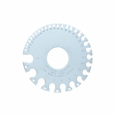 GENERAL 20 Wire Gage, 0 to 36 AWG Measuring, 3-1/4 in Dia - Hole, Drill, Bore & Wire Gauges