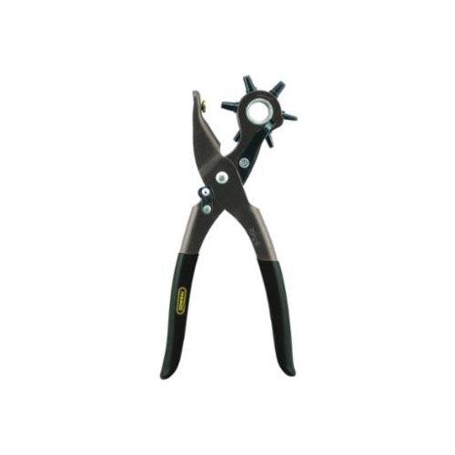 GENERAL 72 Revolving Punch Plier, 5/64 in, 3/32 in, 7/64 in, 1/8 in, 5/32 in, 3/16 in, 8-1/2 in OAL, Steel - Hole Punches