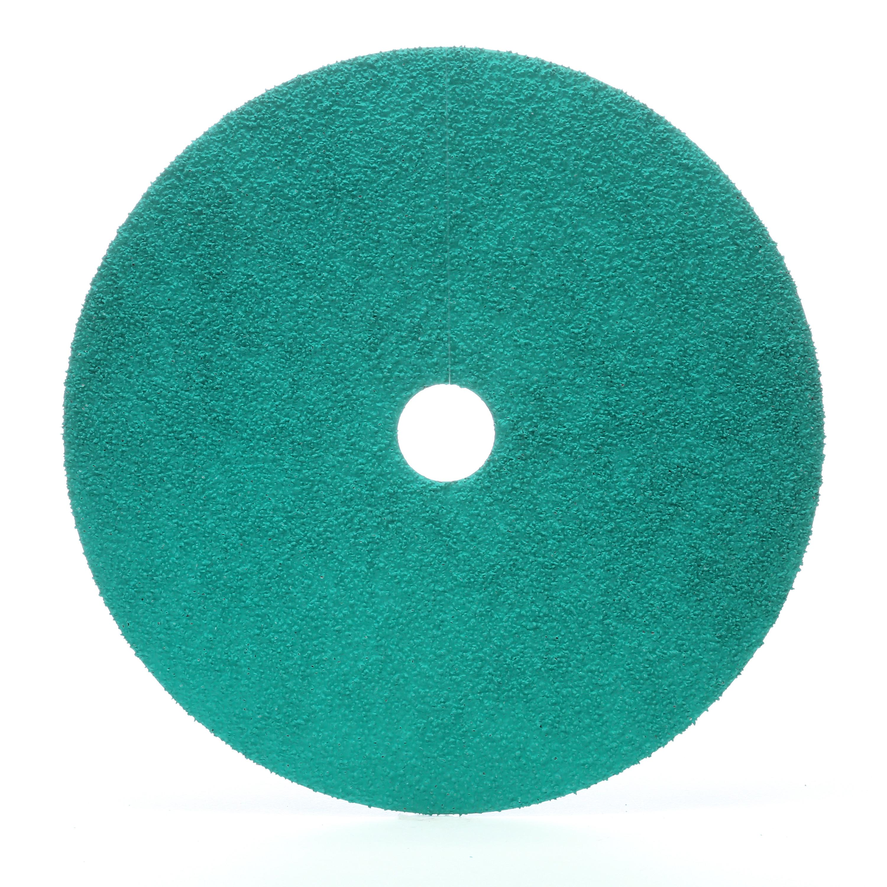 Green Corps 7100225415 Durable Fibre Disc, 5 in Dia Disc, 0.875 in Center Hole, 40 Grit, Ceramic Aluminum Oxide Abrasive, Hub and Retainer Nut Attachment - Coated Abrasive Fiber Discs
