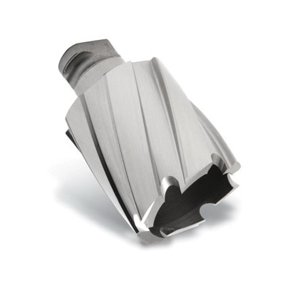 Hougen 17832 Imperial Stack-Cut Geometry Annular Cutter, 1 in Dia Cutter, 1 in D Cutting, M42 HSS, Bayonet Style Twist Lock Shank - Annular Cutters