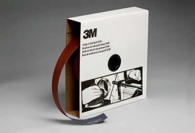3M 7000118531 314D Utility Cloth Roll, 50 yd L Roll x 1-1/2 in W Roll, 80 Grit, Medium Grade, Aluminum Oxide Abrasive, Cloth Backing - Coated Abrasive Rolls