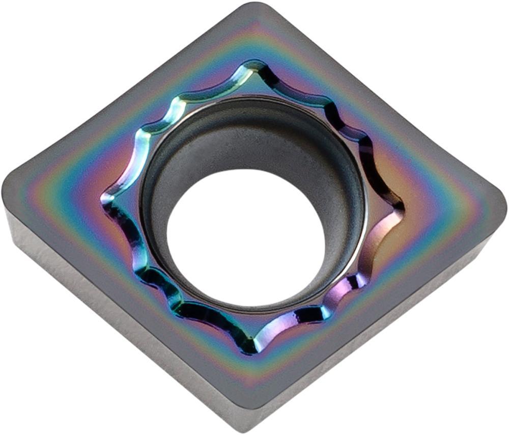 KYOCERA TLE04518 2-Cutting Edge Indexable Turning Insert With 1-Sided Chipbreaker, Hole, 40 to 60 deg Countersink, ANSI Code: CCGT3252AHPDL025, CCGT Insert, Material Grade: N, #3252 Insert, Rhombic Shape, 09 Seat, Positive Rake, Neutral Cutting - Turning Inserts