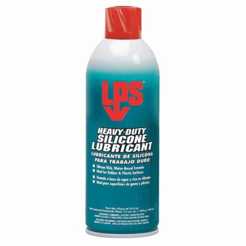 LPS 01516 Heavy Duty Silicone Lubricant, 16 oz Aerosol Can, Liquid Form, Colorless/Water White, 0.92 to 0.94 - General Purpose Lubricants