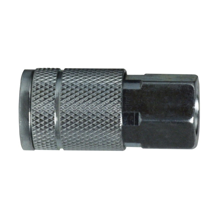 Midland Industries 28507S Automotive/Parker Interchange Quick-Disconnect Coupler, 1/4 in Nominal, FNPT, 300 psi Pressure, Steel, Import - Pneumatic Quick Connect Fittings
