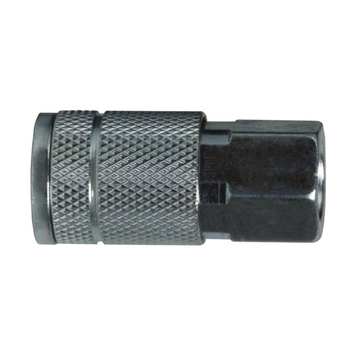 Midland Industries 28526S Automotive/Parker Interchange Quick-Disconnect Coupler, 3/8 in Nominal, FNPT, 300 psi Pressure, Steel, Import - Pneumatic Quick Connect Fittings
