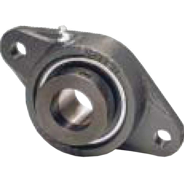 IPTCI Bearings NANFL 207 20 Standard Duty Flange Block Bearing With Type-B Seal, 1-1/4 in Dia Bore, 5-1/8 in L Bolt Center-to-Center, 2-Bolt Flange Mount, 6-11/32 in OAL/Dia - Flange Mount Ball Bearing Units