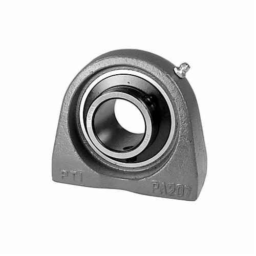 IPTCI Bearings UCPA206-19 PA 200 Silver Normal Duty Pillow Block Ball Bearing Unit, 3/16 in Dia Bore, 2.59 in L Bolt Center-to-Center, 1.687 in Base to Bore Centerline, 3.7 in OAL x 3.31 in OAH - Pillow Block Ball Bearing Units