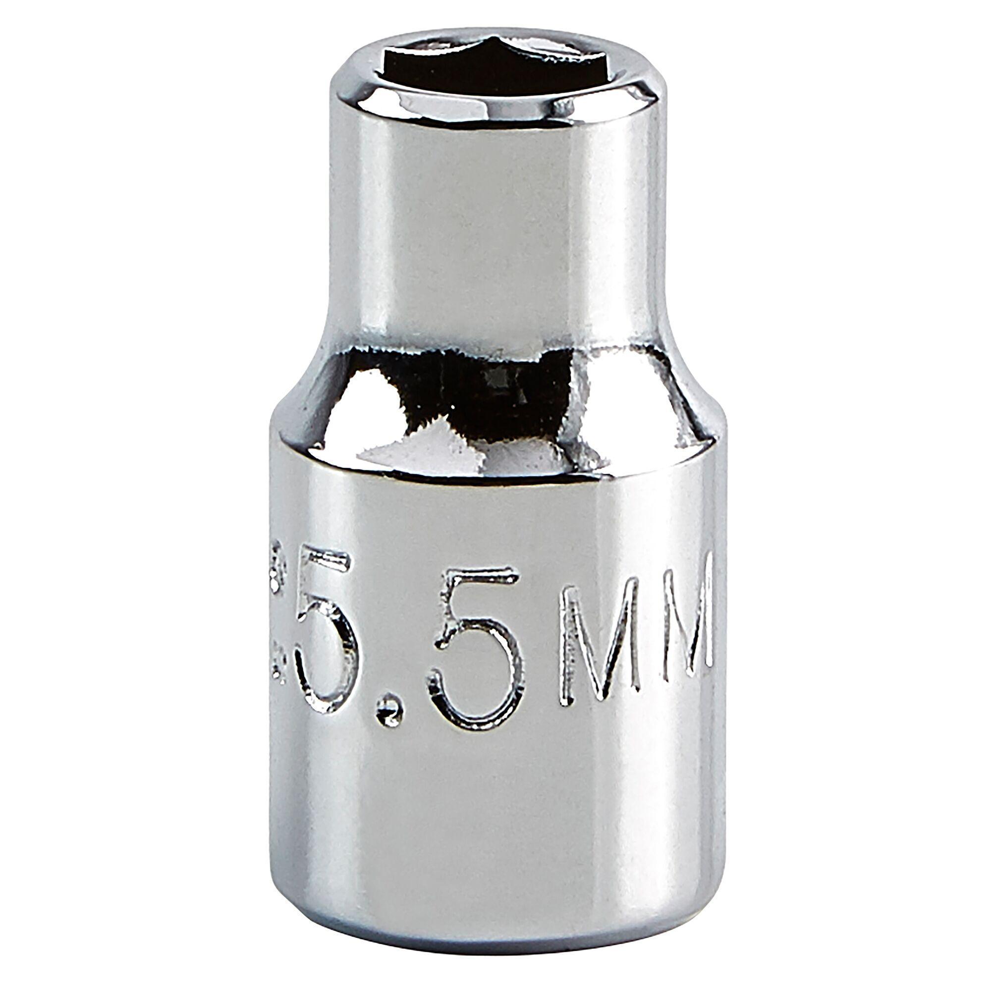Proto TorquePlus J47055M Standard Length Socket, Metric, 1/4 in Square Drive, 5.5 mm - Sockets