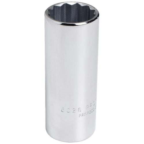 Proto TorquePlus J5026 Deep Length Socket, Imperial, 3/8 in Square Drive, 13/16 in - Sockets