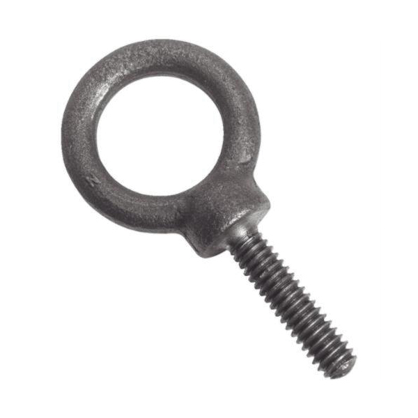 Proto J94022 Full Threaded Shoulder Pattern Eye Bolt, 3/8-16, 1-1/4 in L Shank, Forged Steel, Plain - Eye Bolts