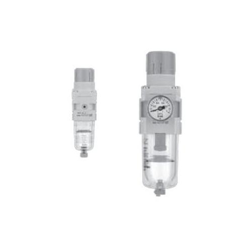 SMC AW20-N02BG-CZ-A AW20-A Modular Filter Regulator, 1/4 in NPT Port, 0.05 to 0.7 MPa Pressure, Polycarbonate Bowl - Compressed Air Preparation Filters/Regulators