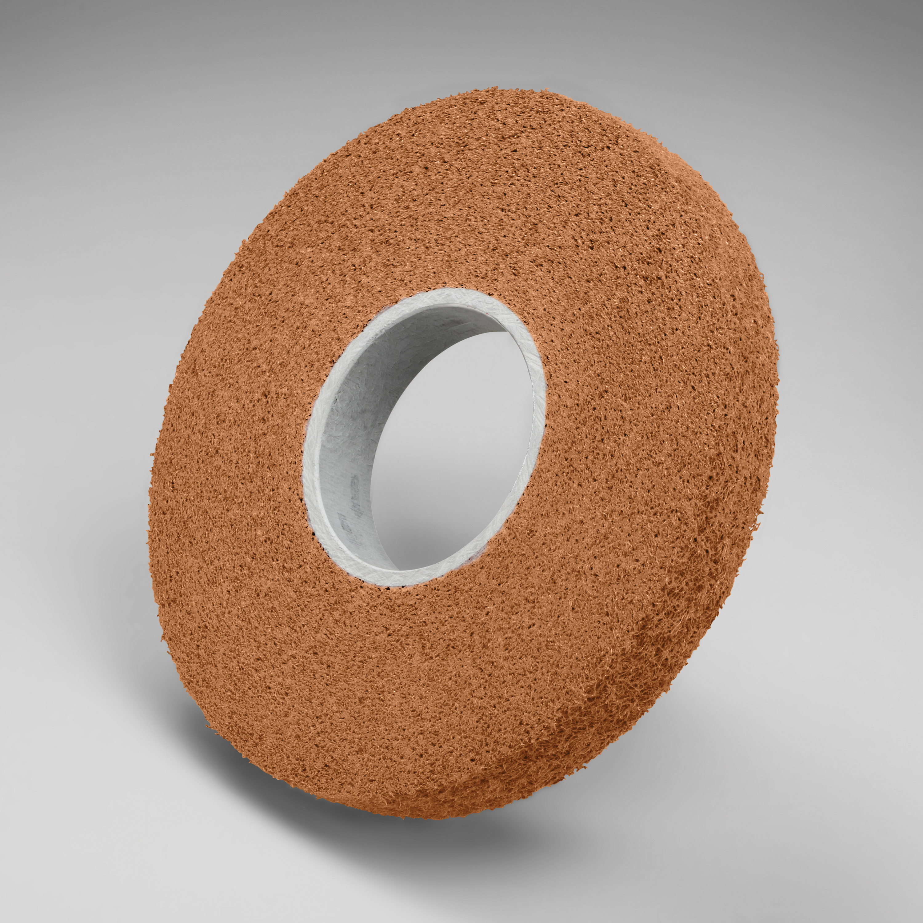 Scotch-Brite 7000120812 Convolute Polish Wheel, 8 in Dia Wheel, 3 in Center Hole, 1 in W Face, Fine Grade, Aluminum Oxide Abrasive - Deburring Wheels