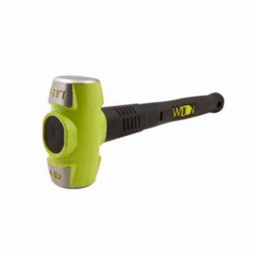 Wilton WL9-20412 Sledge Hammer, 14 in OAL, 4 lb Drop Forged Steel Head, Vulcanized Rubber/Steel Handle - Sledgehammers